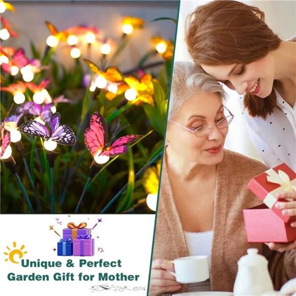 Solar Garden Lights - Swaying Butterfly Light, Swaying in The Wind - Picture 6 of 7